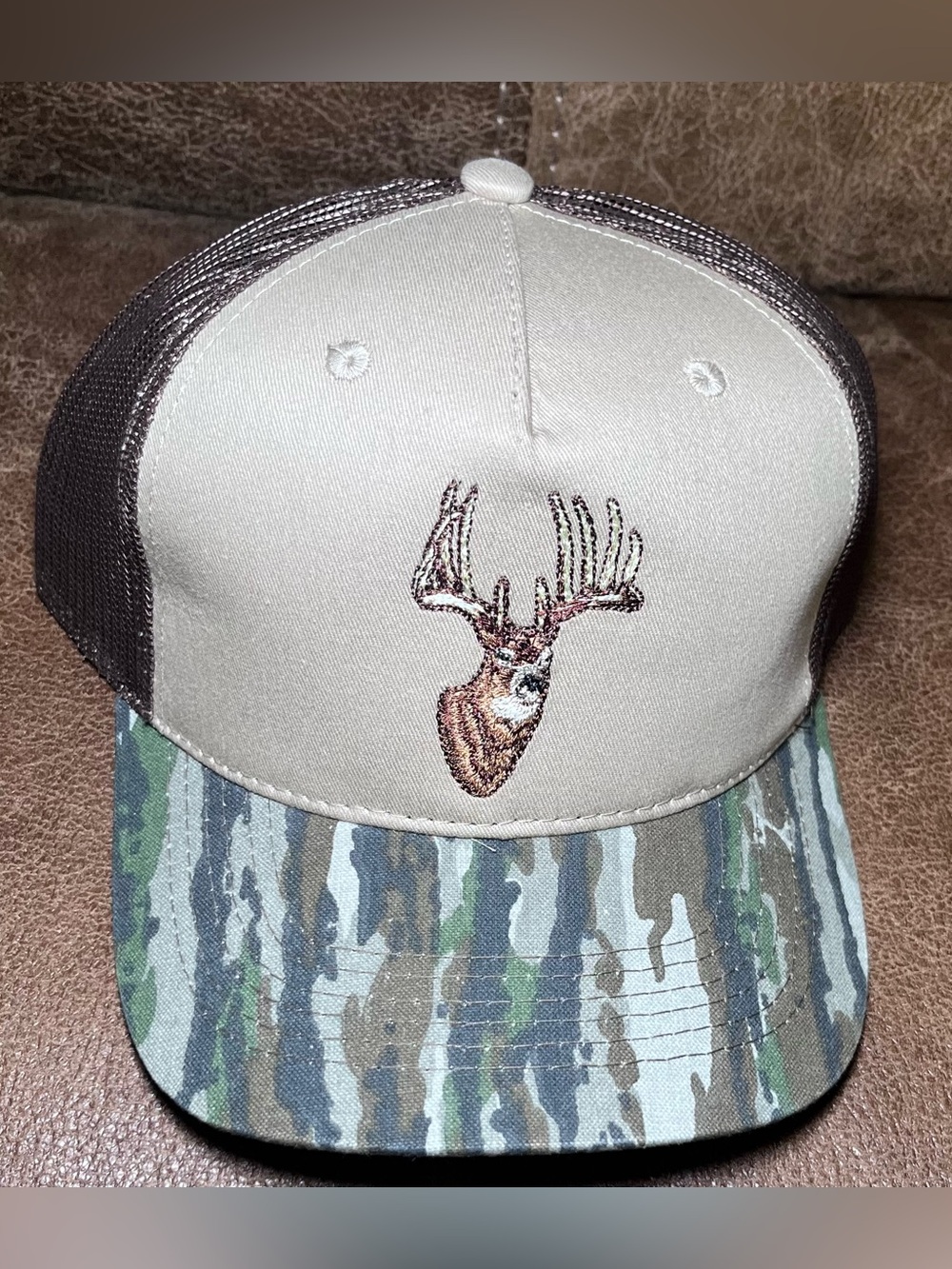 Realtree Deer Snapback Camo Leaves Rim Hunting Hat New With Tags Outdoors